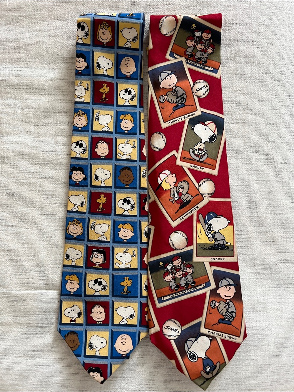 Peanuts | Pair of Men's 100% Silk Neckties